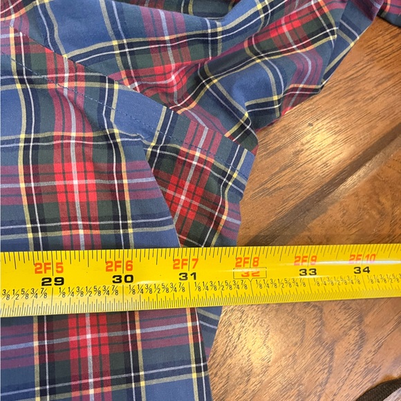 Croft & Barrow shirt men’s 4XB red blue Christmas plaid button down comfort soft - Picture 5 of 10